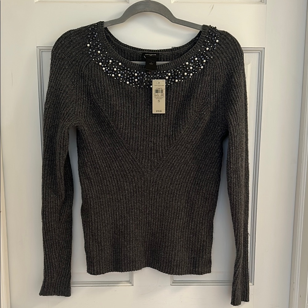 Ann Taylor Charcoal Sweater